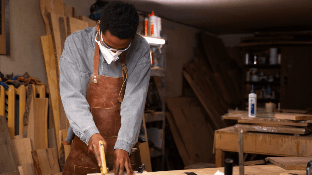 Artisan working in a professional setting